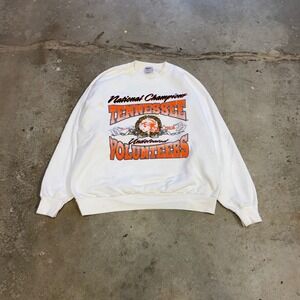 Vintage Tennessee Volunteers 1998 National Champions Sweatshirt Mens XXL White
